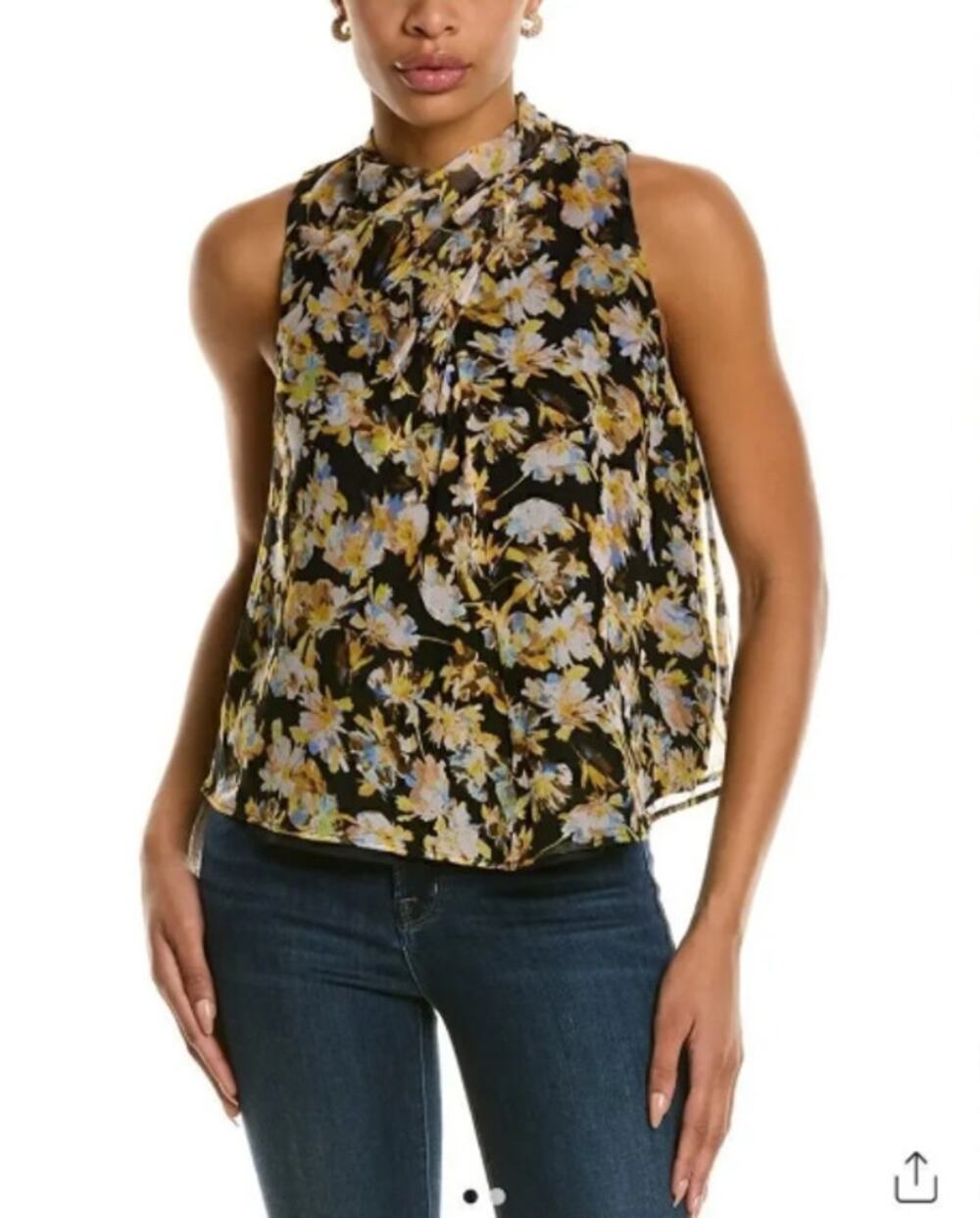 Joie Paul Silk Sleeveless Blouse Tank XS